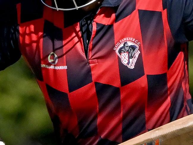 Haig FawknerÃs Jaspreet Bhatti during the VTCA grand finalcricket match between Aberfeldie and Haig Fawkner in Aberfeldie, Saturday, March 26, 2022. Picture: Andy Brownbill