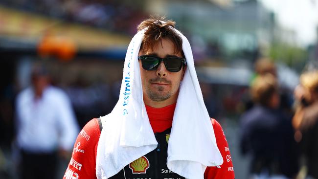 Charles Leclerc copped heavy boos from an angry home crowd. Picture: AFP