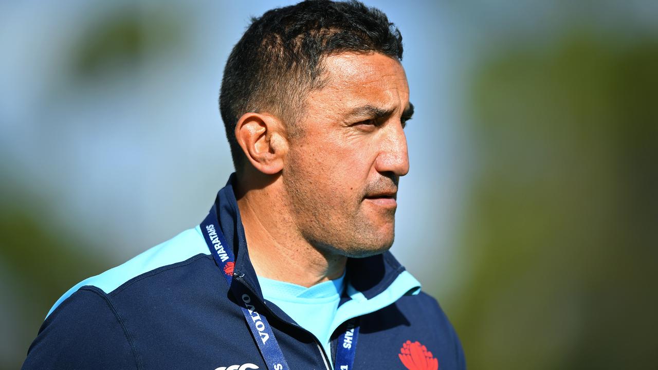 NSW Waratahs coach Daryl Gibson during a training session in Sydney.