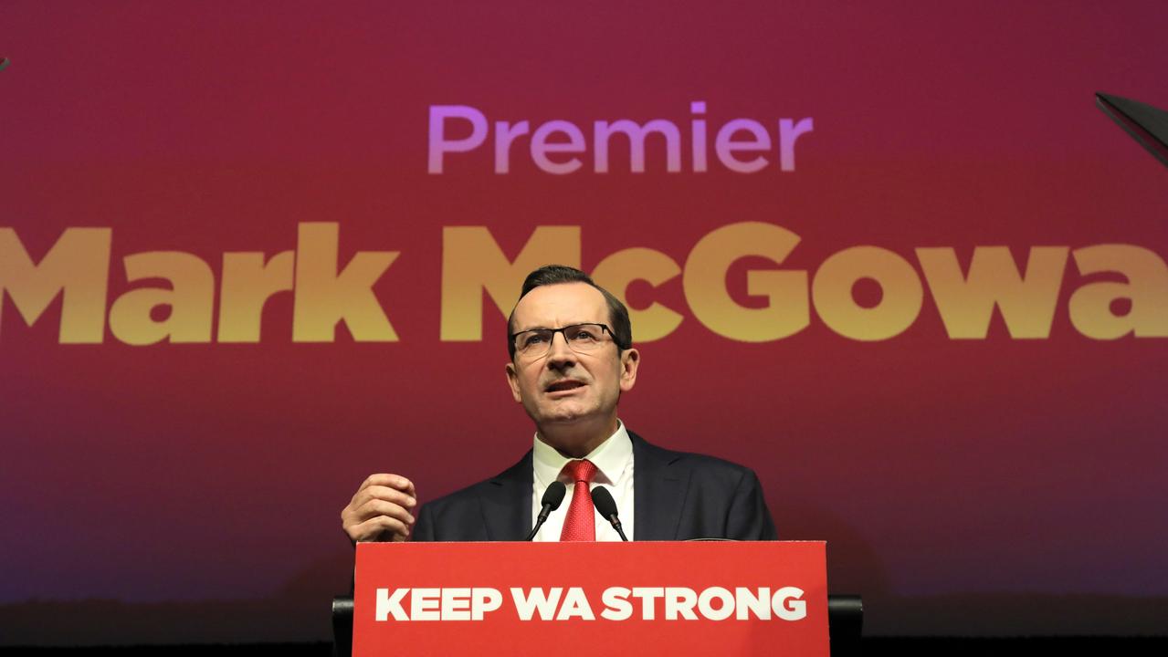 WA Premier Mark McGowan has described some of the Liberal candidates as “weird, tinfoil hat wearers”<b/>. Picture: NCA NewsWire/Philip Gostelow