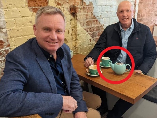 Peter Dutton has revealed he's never drunk coffee, preferring black tea instead. Picture: Supplied