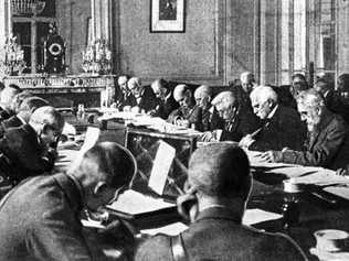 The Treaty of Versailles ended World War in June 1919. Picture: contributed