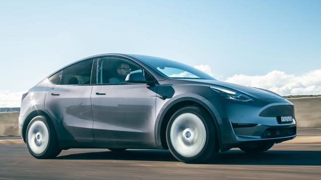 Tesla has slashed the price of the Model Y RWD by almost $10,000 in recent months. Picture: Thomas Wielecki.