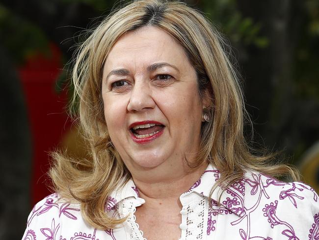 BRISBANE, AUSTRALIA - NewsWire Photos FEBRUARY 9, 2023: Queensland Premier Annastacia Palaszczuk during a visit to the ArnottÃs biscuit factory in Brisbane. Picture: NCA NewsWire/Tertius Pickard