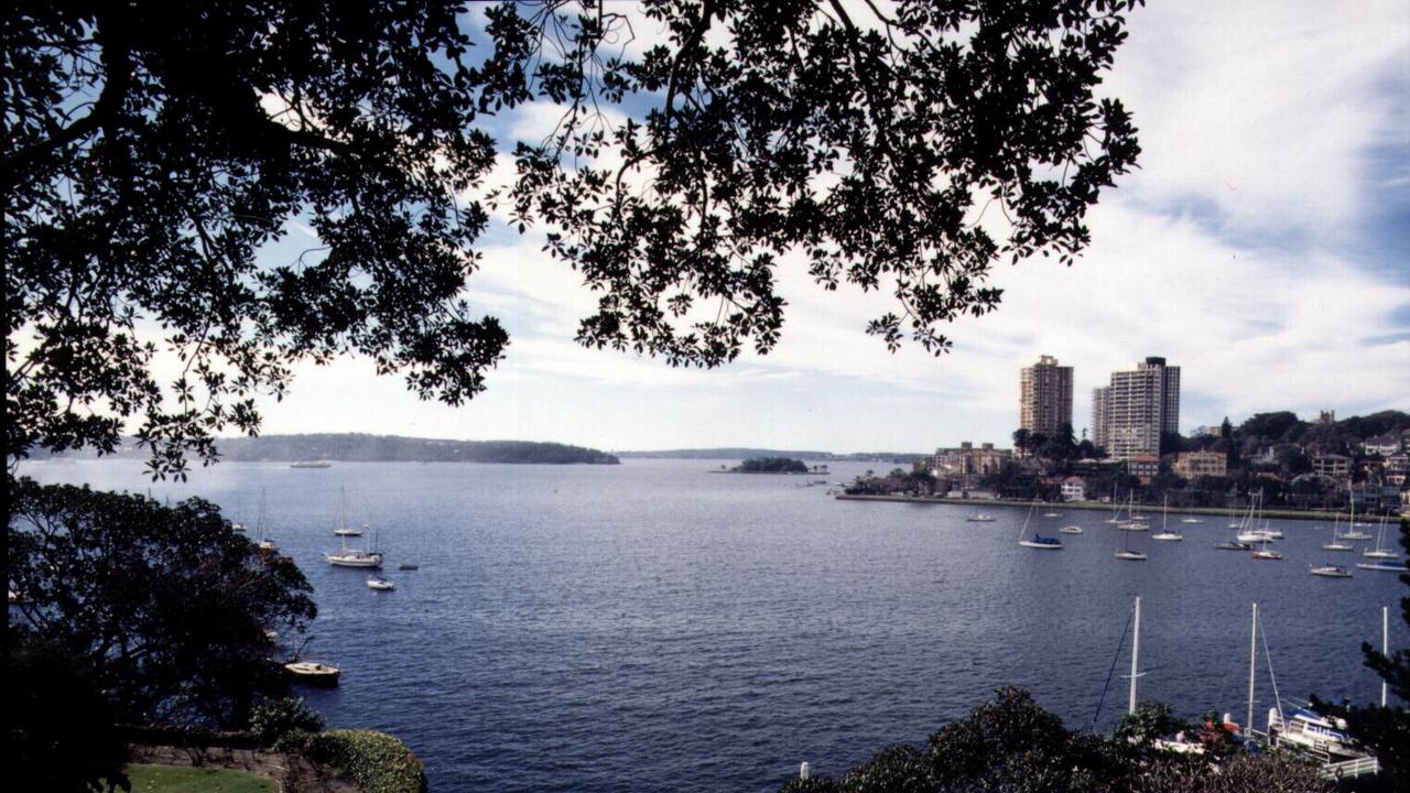 The view of Sydney Harbour from Tresco, a historical home of the Admiral of the Royal Australian Navy in Elizabeth Bay Rod.