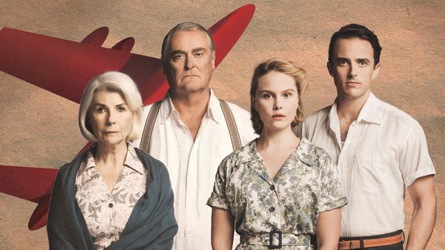 All My Sons cast members Robyn Nevin, John Howard, Eryn Jean Norvill and Chris Ryan Picture: James Green