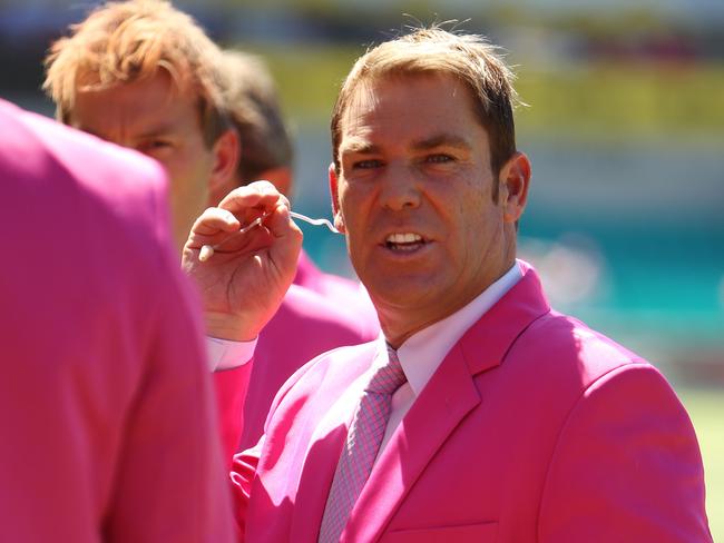 Warnie on Day 3 of the Australia vs India Test Series Cricket match athe SCG.