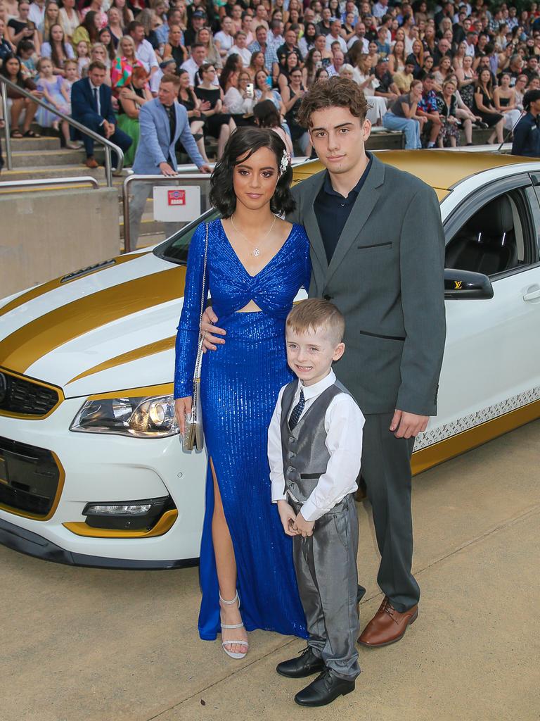 Anna McCarthy and Brody Harvey at the Red Carpet arrivals at Sea World for the Pimpama SHS Formal 2023. Picture: Glenn Campbell