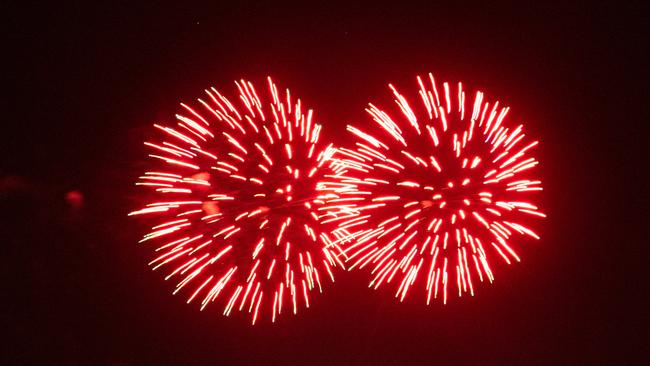 Fireworks at the 2024 Territory Day at Mindil Beach, Darwin. Picture: Pema Tamang Pakhrin