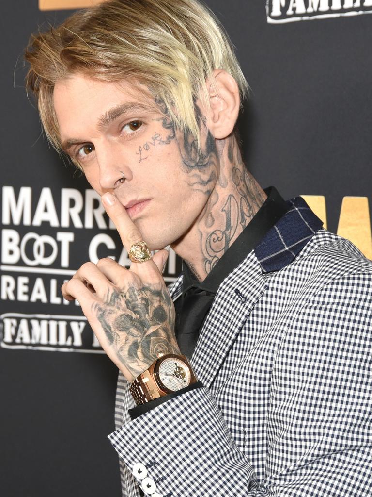 Aaron Carter has died at age 34. Picture: Presley Ann/Getty Images for WE tv