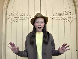 Isabelle Morrissey from The Glennie School dressed as Friday Barnes girl detective. Toowoomba Eisteddfod. Empire Theatres. August 2018. Picture: Bev Lacey