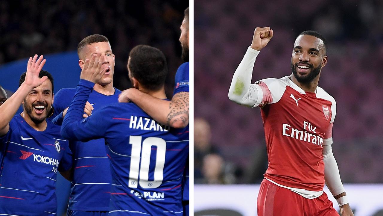 Arsenal and Chelsea are into the Europa League semis
