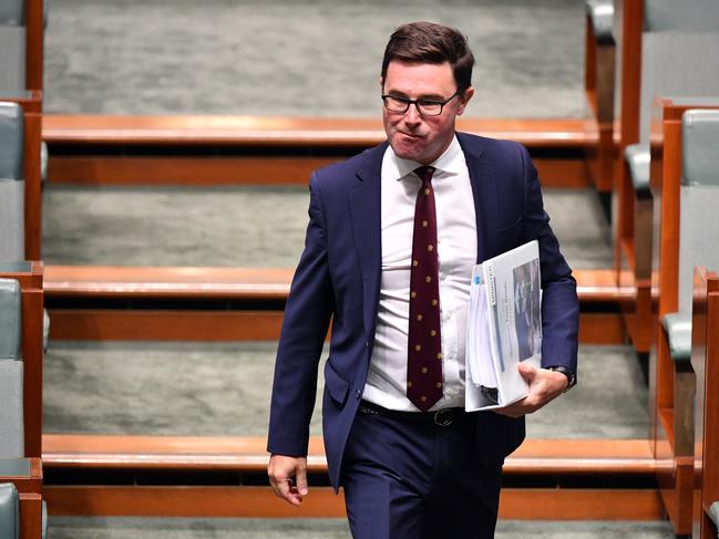CANBERRA, AUSTRALIA - OCTOBER 06: Agricultural minister David Littleproud arrives for Question Time in the House of Representatives at Parliament House on October 06, 2020 in Canberra, Australia. The Morrison Government will hand down its second budget later today. (Photo by Sam Mooy/Getty Images)