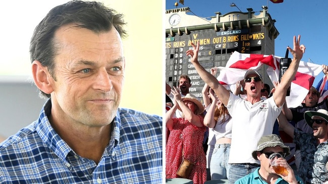 Adam Gilchrist has delivered a brutal dig at England's Barmy Army. Image: Getty