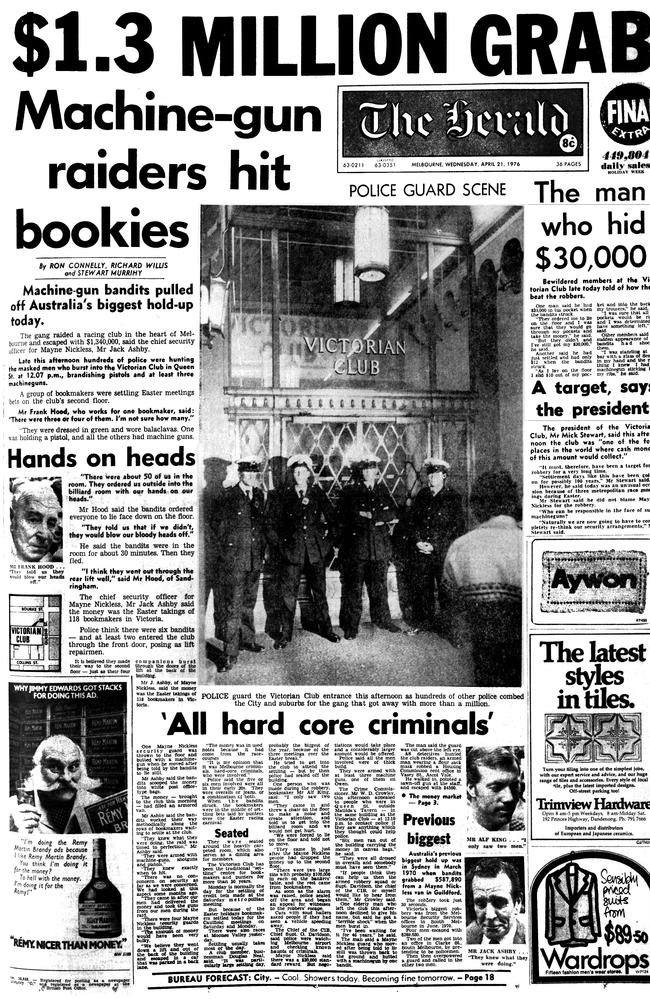 The front page of The Herald newspaper in 1976. Picture: File Photo