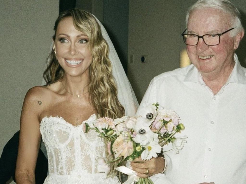 Tish Cyrus on her wedding day.