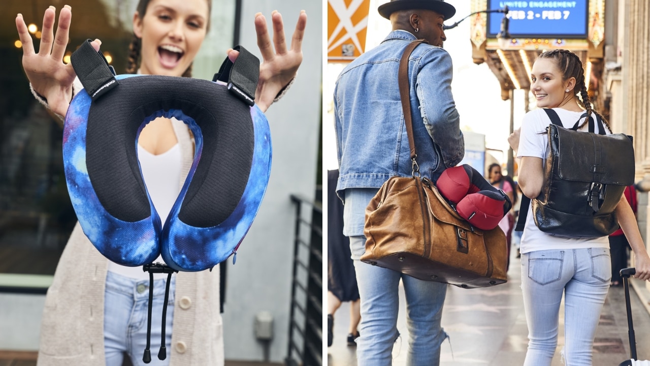 The Rolls Royce of travel pillows aka Cabeau Evolution S3 travel pillow is back on sale. Picture: Supplied