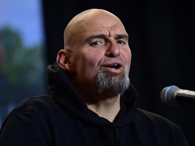 WALLINGFORD, PA - OCTOBER 15: Democratic candidate for U.S. Senate John Fetterman holds a rally at Nether Providence Elementary School on October 15, 2022 in Wallingford, Pennsylvania. Election Day will be held nationwide on November 8, 2022.   Mark Makela/Getty Images/AFP