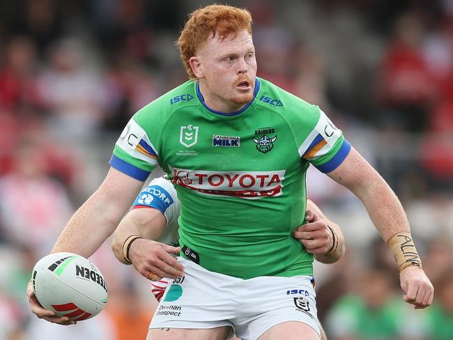 What does the future hold for Corey Horsburgh at the Raiders? Picture: Mark Metcalfe/Getty Images