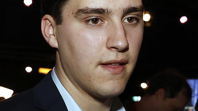 FEDERAL ELECTION TEAM 2022. 21/5/2022 - Pictured is Nathan Albanese, son of Leader of the Australian Labor Party Anthony Albanese, at the the Labor Party Election Night function at the Canterbury Hurlstone Park RSL. Picture: Tim Hunter.