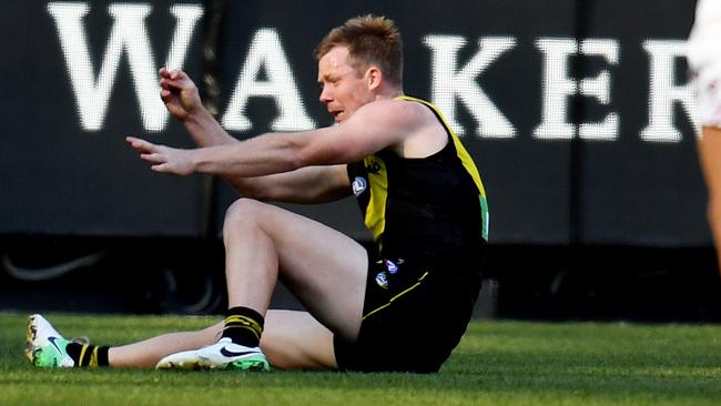 Jack Riewoldt after being concussed last weekend.