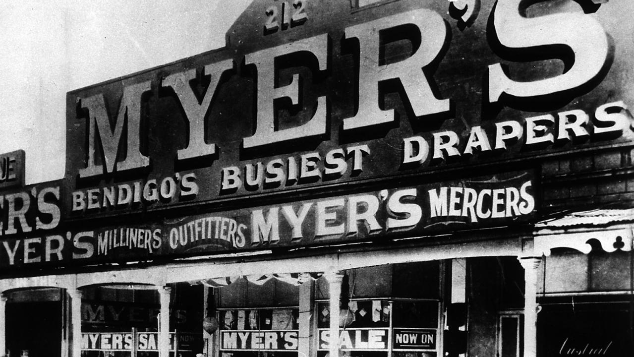 The new boss should take a leaf out of Sidney Myer’s book who founded the iconic chain in Bendigo in 1899.