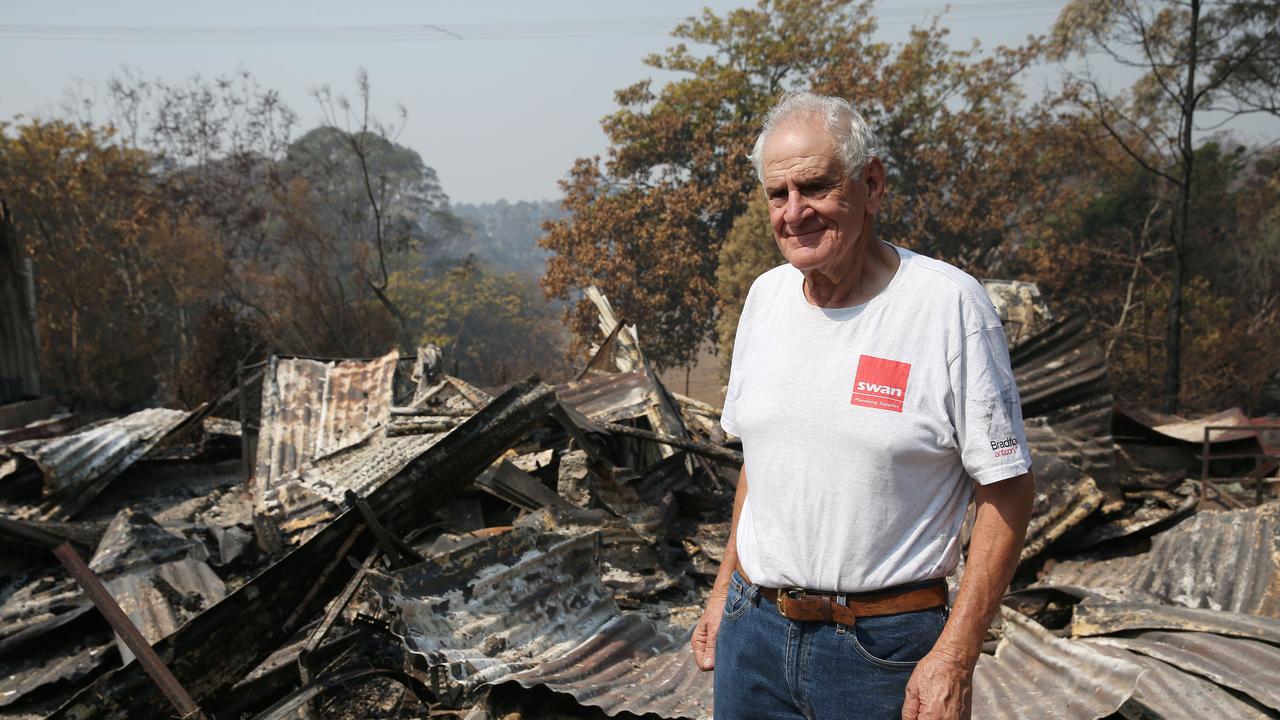 Frank Condello’s home and nursery business has been devastated by fire, and he and his wife Lynn, were lucky to escape alive. Picture: David Swift.