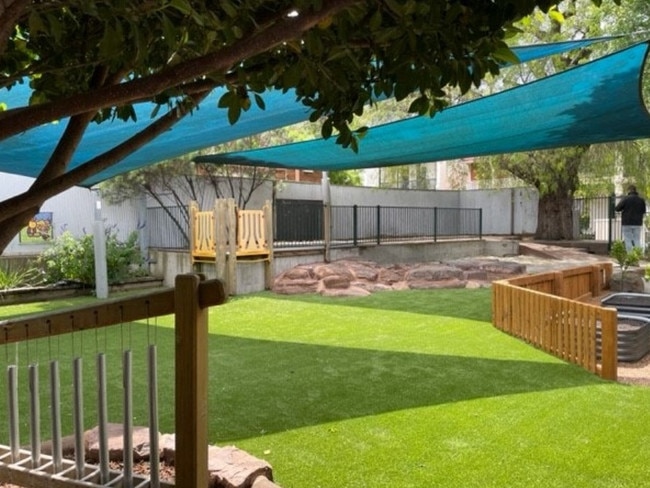 Yarra Park Children’s Centre and Kindergarten removed tanbark and levelled out its outdoor area to make it more accessible. Picture: Supplied