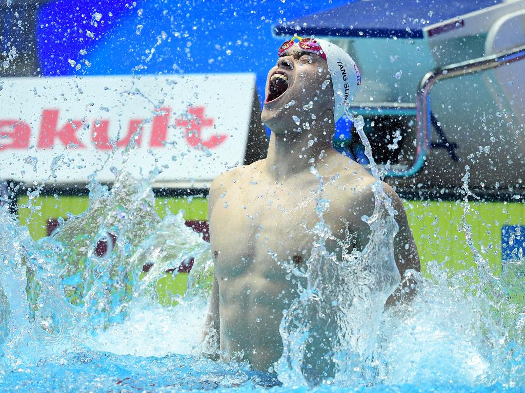 Sun Yang has won the right to have his case reheard. (Photo by Quinn Rooney/Getty Images)