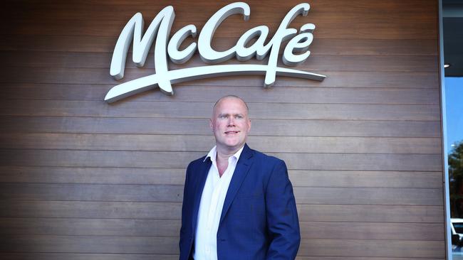 A McFlurry of activity … McDonald’s Australia CEO Andrew Gregory. Picture: John Feder