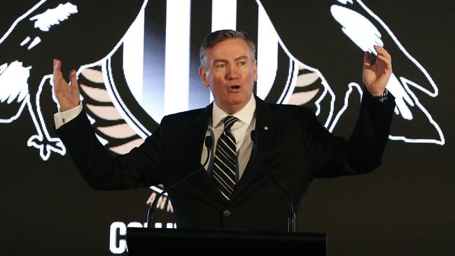 Eddie McGuire is in his 19th year at Collingwood president. Picture: George Salpigtidis