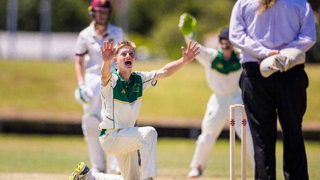 St Patrick's bowler Steve Hogan in full appeal.