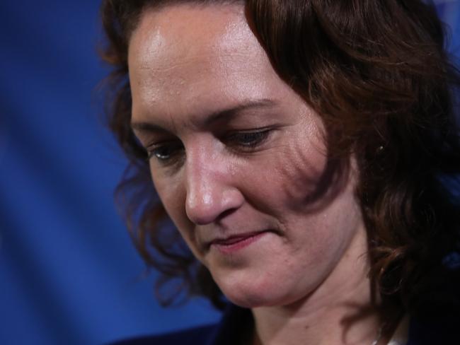 Rebekha Sharkie defeated a disappointed Georgina Downer with a massive 58 per cent to 42 per cent two-party-preferred split. AAP Image/Kelly Barnes