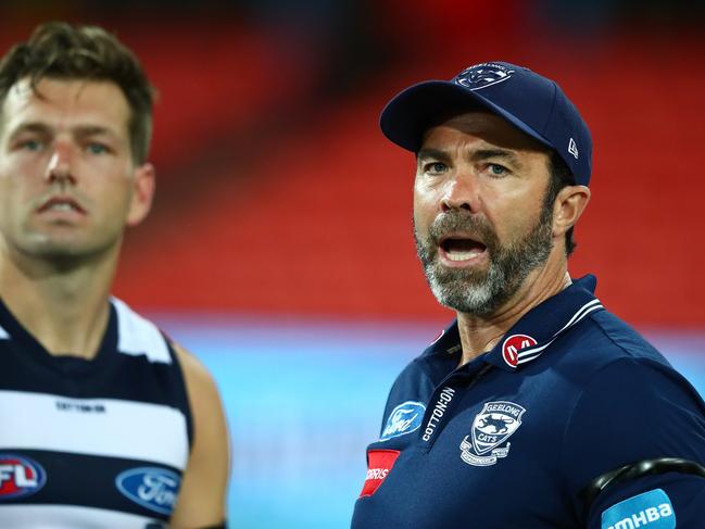 Chris Scott was back in action on the Gold Coast last week. Picture: Chris Hyde/Getty Images