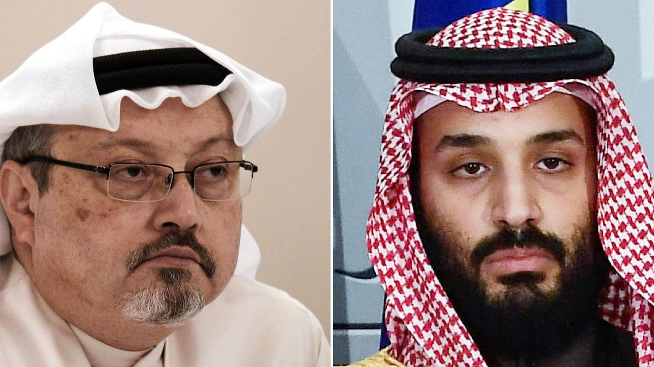 Saudi journalist Jamal Khashoggi (left) and Saudi Arabia's crown prince Mohammed bin Salman (right).