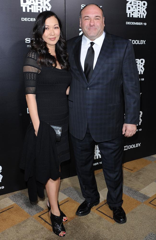 James Gandolfini and Deborah Lin at the LA premiere of Zero Dark Thirty. Picture: CL/Splash News