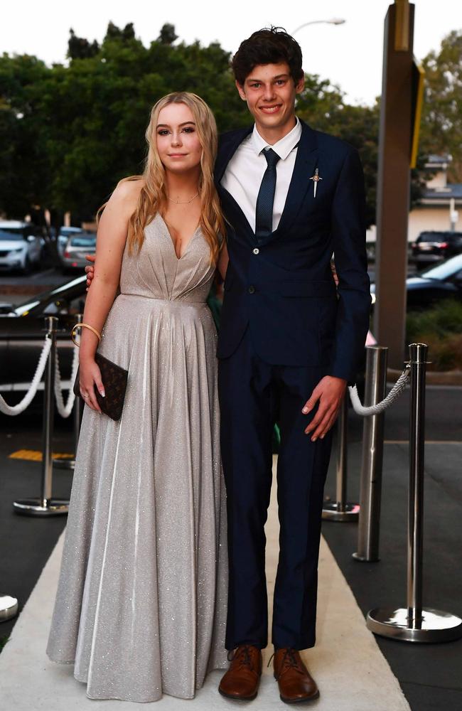 Lana Byrona and Elijah Grant at year 12 formal, Nambour Christian College. Picture: Patrick Woods.