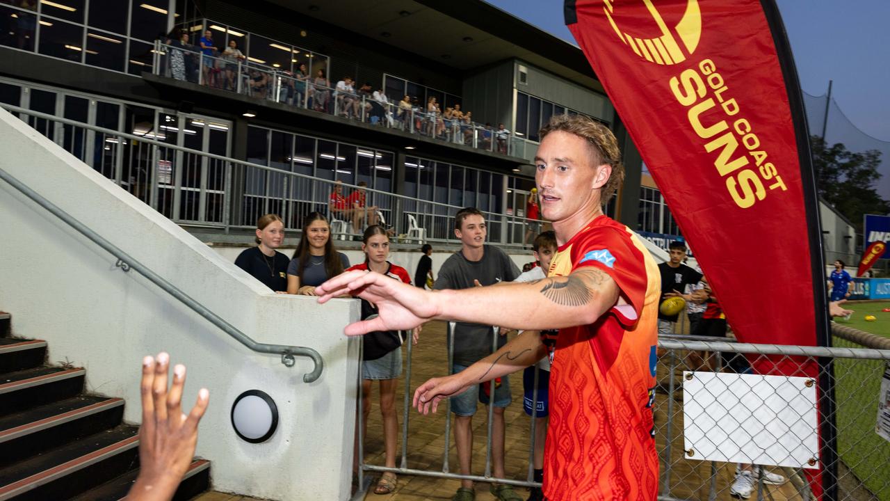 Gold Coast Suns v Western Bulldogs 2025 AFL match at TIO Stadium. Picture: Pema Tamang Pakhrin