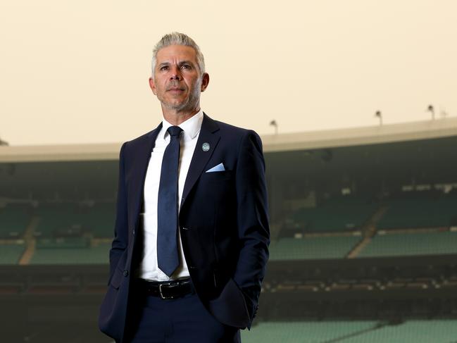 Sydney FC coach Steve Corica pictured in Moore Park, 19th December, 2019. Steve Corica re-signs with Sydney FC.Picture by Damian Shaw