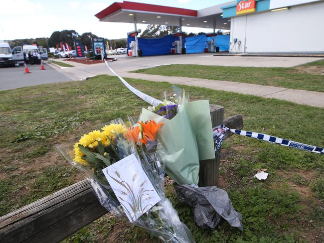 The Caltex service station in Queanbeyan, NSW, where Zeeshan Akbar was fatality stabbed. Picture: Kym Smith