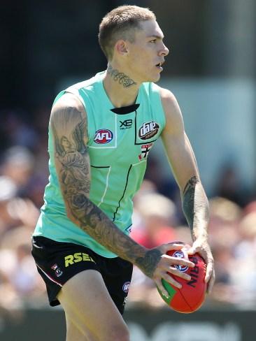 Matthew Parker at St Kilda training.