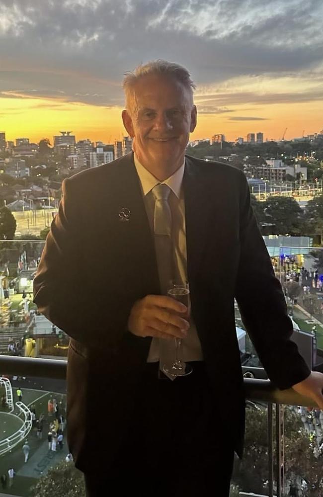 Supplied images of Mark Latham enjoying a range of corporate hospitality. Picture: Instagram