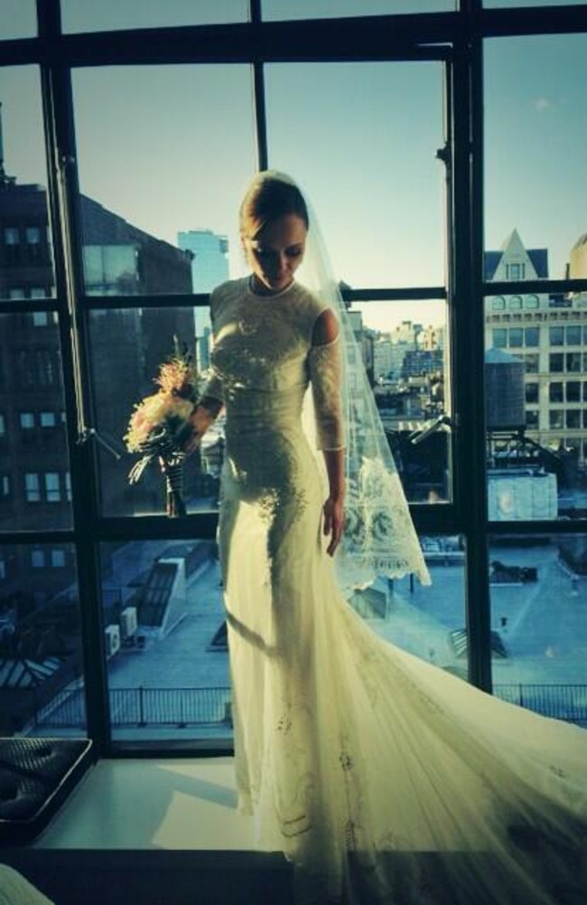 Christina Ricci on her wedding day in 2013.