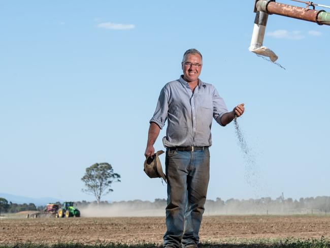 Trevor Caithness on his property at Bairnsdale. Picture: Jason Edwards