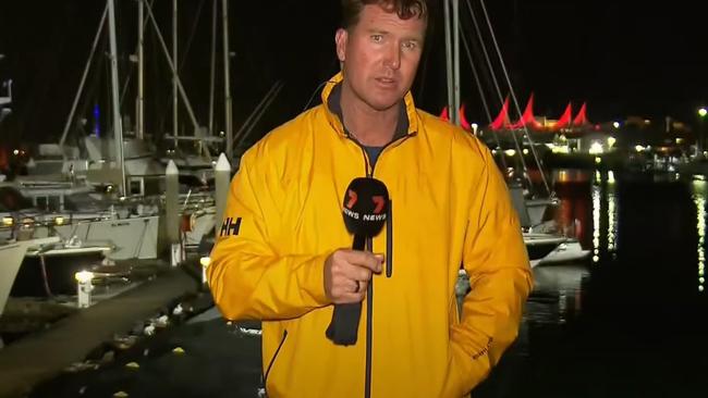 Channel 7 weatherman Paul Burt gives his final report for the network telling viewers 
