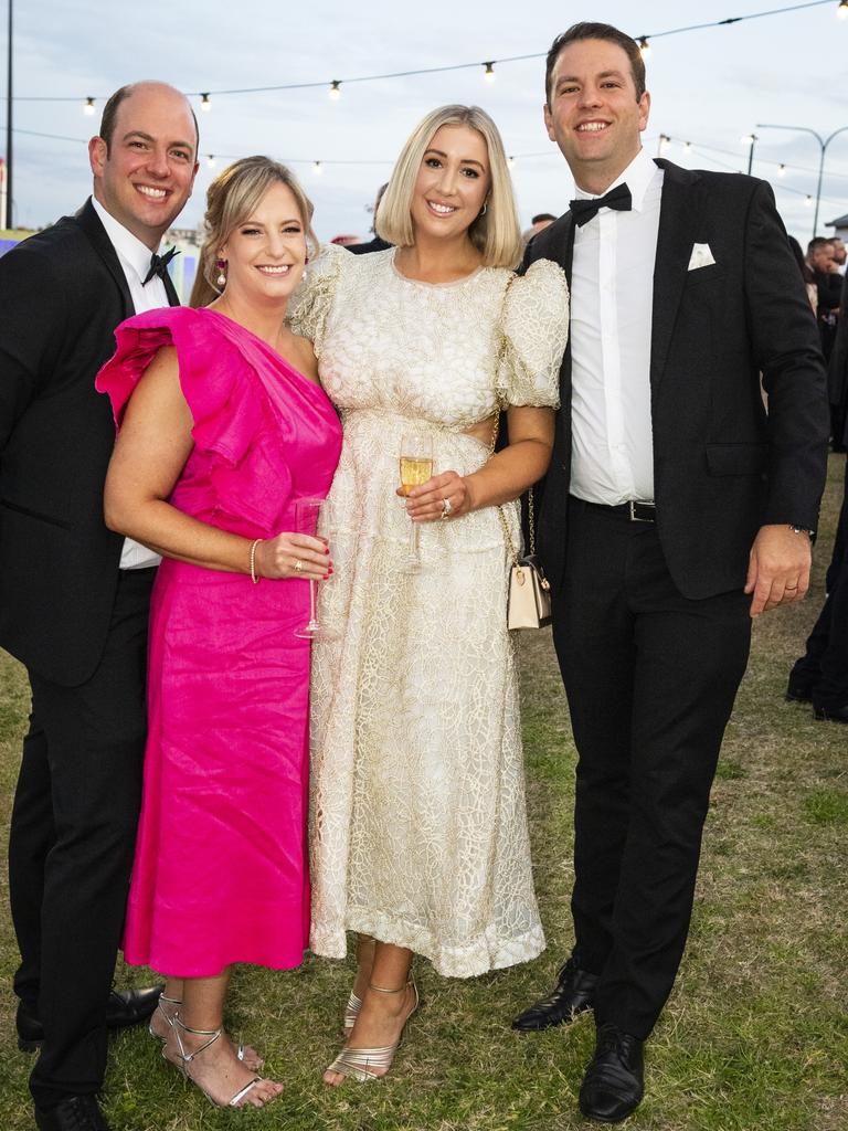 At LifeFlight Toowoomba Gala are (from left) Luke, Megan, Abbey and Matthew Boulus at The Goods Shed, Saturday, May 6, 2023. Picture: Kevin Farmer