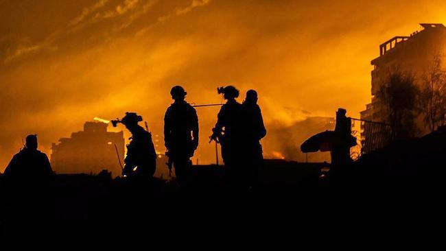 Israel army troops during a military operation in the northern Gaza Strip. Picture: AFP