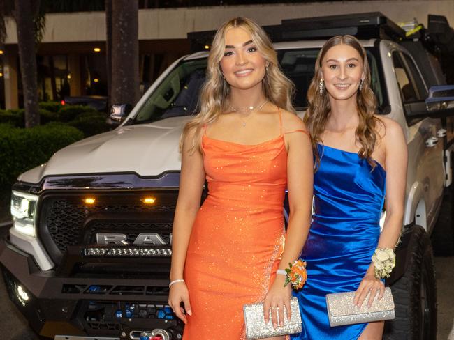 Rimia Hempel and Ella Rixon at Whitsunday Anglican School Year 12 Formal Saturday 16 September 2023 Picture: Michaela Harlow
