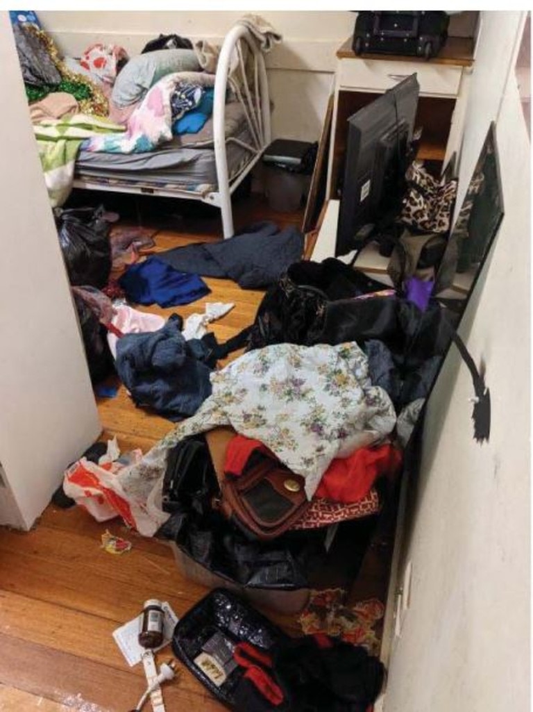 A messy room inside Gracemanor. Picture: Supplied