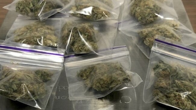 Police allegedly found marijuana.